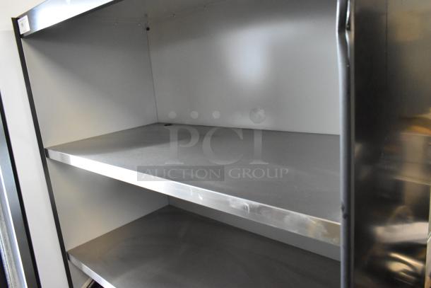 Metal Commercial Shelving Unit w/ 4 Lower Doors. - Image 3 of 5