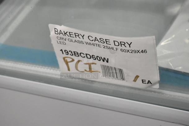 BRAND NEW SCRATCH AND DENT! Avantco 193BCD60W 60" Curved Glass White Dry Bakery Display Case. 120 Volts, 1 Phase. - Image 5 of 5