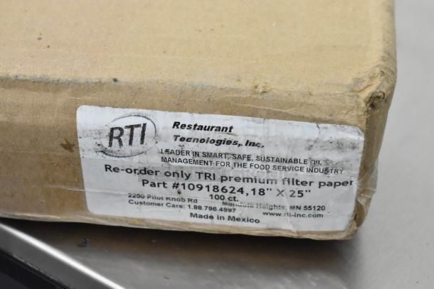 BRAND NEW SCRATCH AND DENT! Restaurant Tecnologies 10918624 18x25 Filter Paper - Image 3 of 3