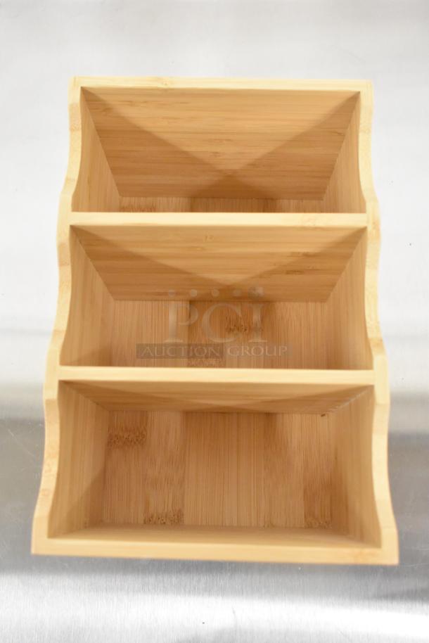8 BRAND NEW SCRATCH AND DENT! Wooden 3 Compartment Bin. 8 Times Your Bid! - Image 5 of 5