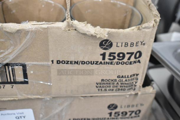 2 BRAND NEW SCRATCH AND DENT! Boxes of 12 Libbey 15970 Gallery 11.5 oz. Customizable Stackable Rocks / Double Old Fashioned Glass. 2 Times Your Bid! - Image 6 of 6