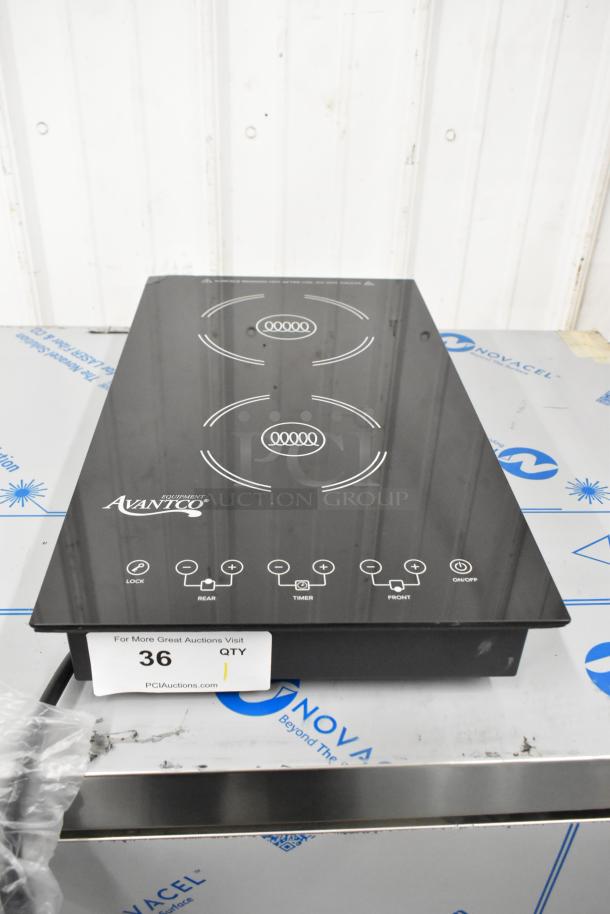 BRAND NEW SCRATCH AND DENT! 2024 Avantco 177ID18DB Drop-In / Countertop Double Induction Range / Cooker. 208-240 Volts, 1 Phase. - Image 1 of 7