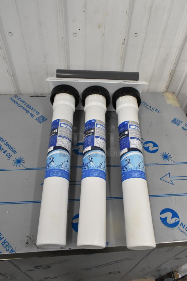 BRAND NEW SCRATCH AND DENT! OceanLoch L3 Triple Water Filtration System with Oceanloch-L3 Cartridges and Outlet Pressure Gauge - 1 Micron Rating and 5 GPM - Image 5 of 7