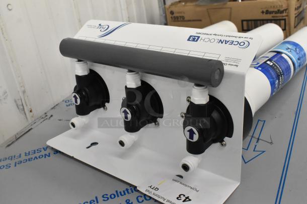 BRAND NEW SCRATCH AND DENT! OceanLoch L3 Triple Water Filtration System with Oceanloch-L3 Cartridges and Outlet Pressure Gauge - 1 Micron Rating and 5 GPM - Image 7 of 7