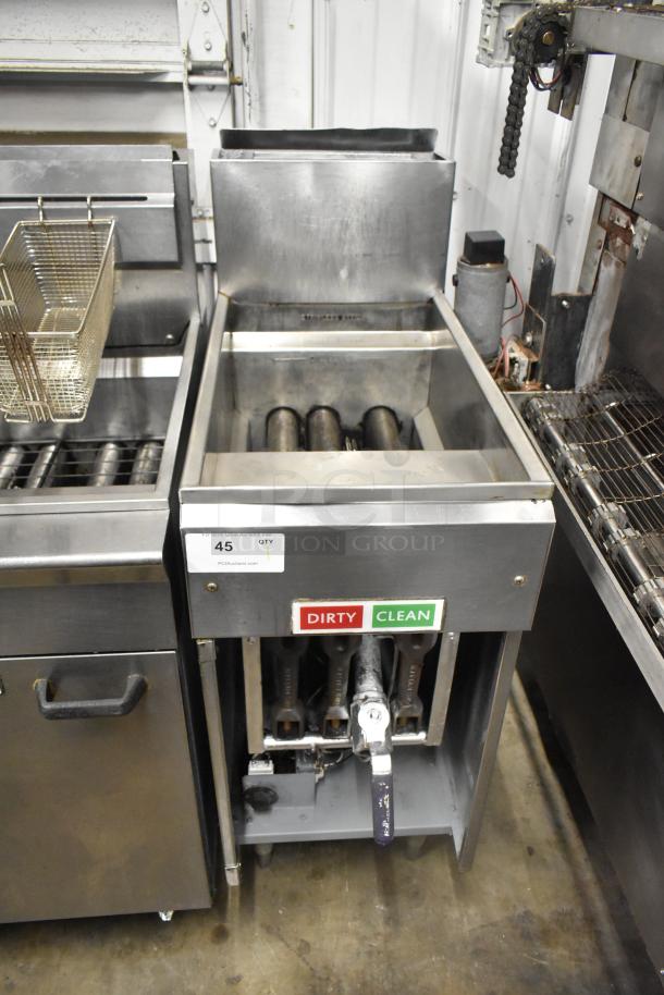 Stainless Steel Commercial Floor Style Deep Fat Fryer. - Image 1 of 5