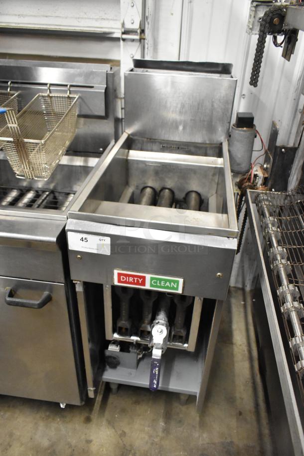 Stainless Steel Commercial Floor Style Deep Fat Fryer. - Image 2 of 5