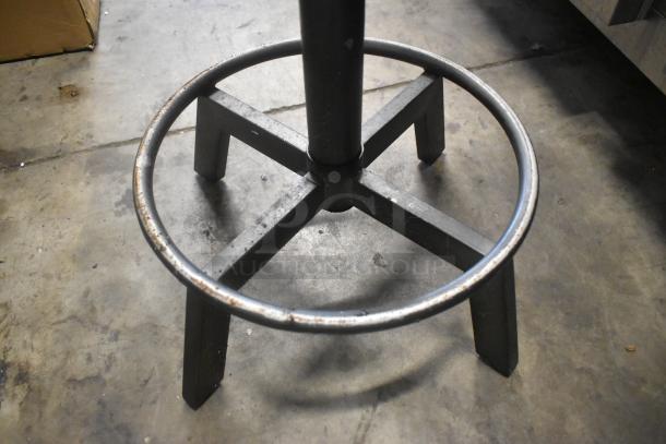 5 Wooden and Metal Stools. 5 Times Your Bid! - Image 4 of 6