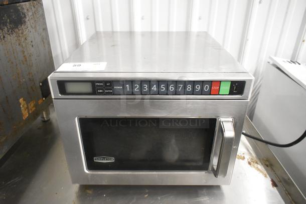 2021 Templeton TEMPCO1800W Stainless Steel Commercial Countertop Microwave Oven. 208-240 Volts, 1 Phase. - Image 1 of 8