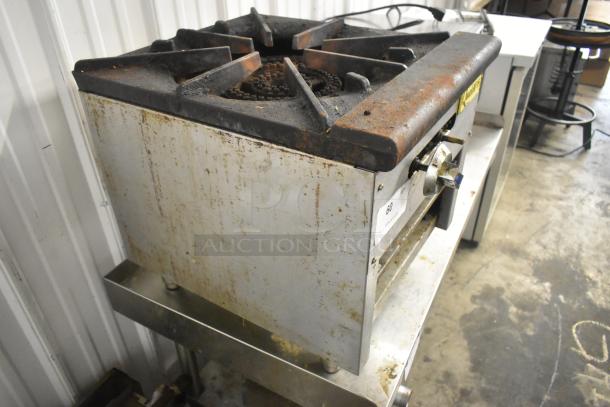 2021 Qualite QLSP-1NG Stainless Steel Commercial Countertop Natural Gas Powered Single Burner Stock Pot Range. - Image 2 of 8