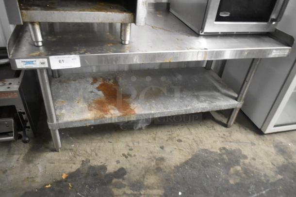 Regency 600ES2448G Stainless Steel Commercial Equipment Stand w/ Metal Under Shelf. - Image 1 of 5