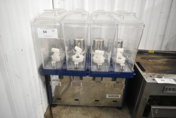 Narvon CAPRI 4S Stainless Steel Commercial Countertop 4 Hopper Refrigerated Beverage Machine. 115 Volts, 1 Phase. - Image 1 of 7