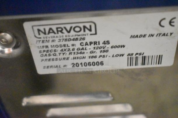 Narvon CAPRI 4S Stainless Steel Commercial Countertop 4 Hopper Refrigerated Beverage Machine. 115 Volts, 1 Phase. - Image 6 of 7
