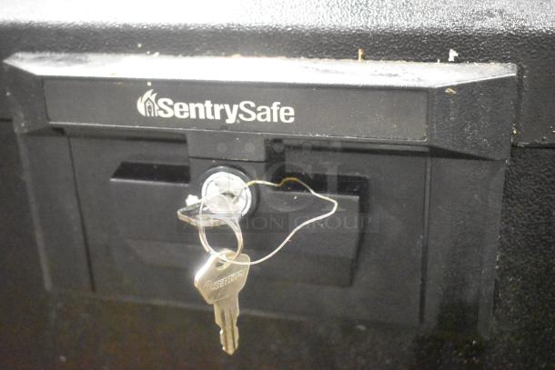 SentrySafe Black Single Compartment Safe. Comes w/ Key! - Image 5 of 6