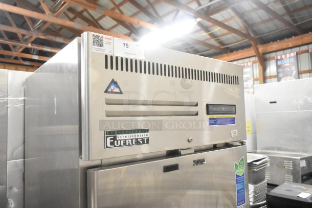Everest ESR1 Stainless Steel Commercial Single Door Reach In Cooler on Commercial Casters. 115 Volts, 1 Phase. - Image 5 of 9