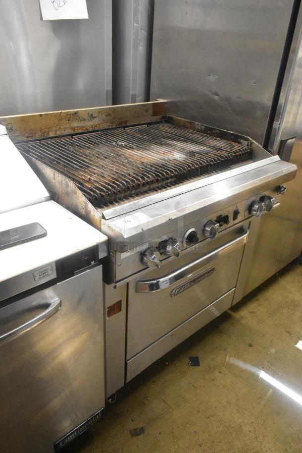 Southbend 436A-3C Stainless Steel Commercial Natural Gas Powered Charbroiler Grill w/ CONVECTION Oven. on Commercial Casters - Image 2 of 10