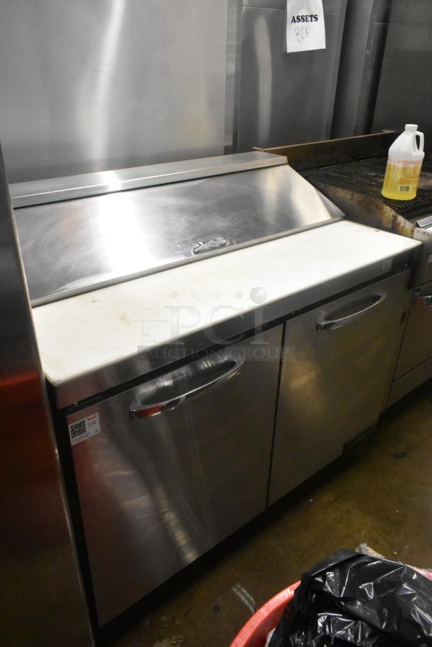 2019 Continental SW48N12 Stainless Steel Commercial Sandwich Salad Prep Table Bain Marie Mega Top on Commercial Casters. 115 Volts, 1 Phase. - Image 1 of 8