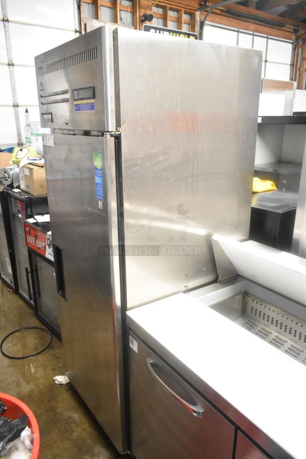 Everest ESF1 Stainless Steel Commercial Single Door Reach In Freezer on Commercial Casters. 115 Volts, 1 Phase. - Image 3 of 8