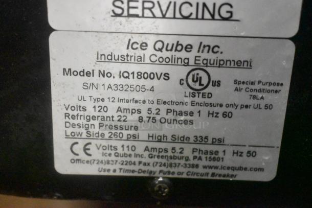 2 Prevent IQ1800VS Metal Electronic Air Conditioner. 120 Volts, 1 Phase. - Image 6 of 8