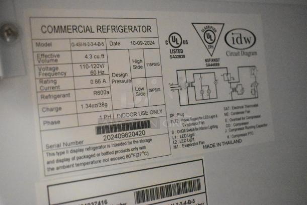 IDW G-4SI-N-2-3-4-B-5 Metal Mini Cooler Merchandiser. 115 Volts, 1 Phase. - Image 6 of 6