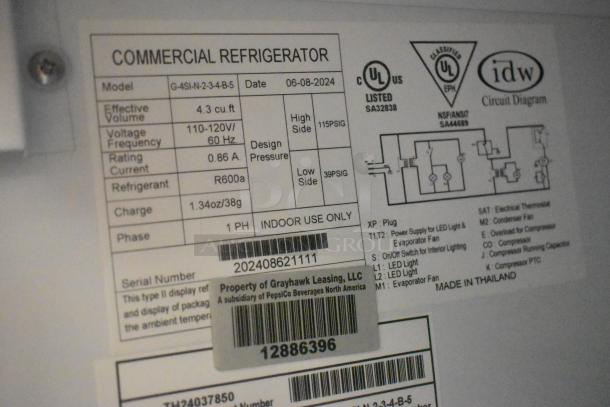 IDW G-4SI-N-2-3-4-B-5 Metal Mini Cooler Merchandiser. 115 Volts, 1 Phase. - Image 6 of 6