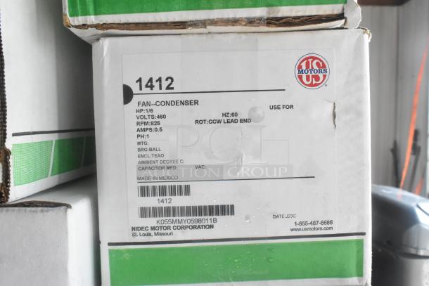 3 BRAND NEW SCRATCH AND DENT! Motors Including Two US Motors LX7922 460/380-420 Volts, US Motors 1412 460 Volt. 3 Times Your Bid! - Image 3 of 4