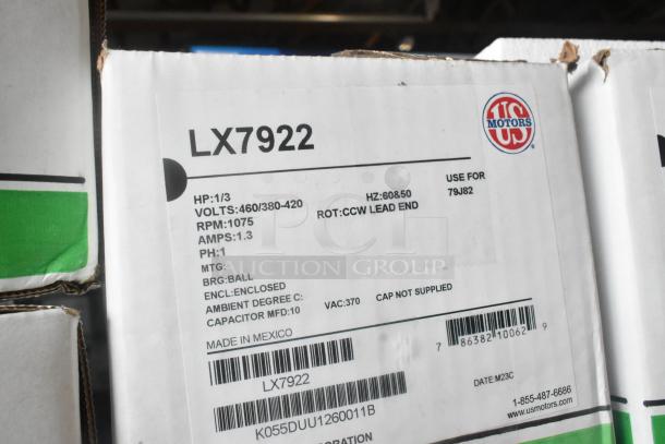 BRAND NEW SCRATCH AND DENT! US Motors LX7922 460/380-420 Volts. - Image 4 of 4