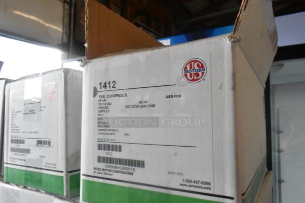 2 BRAND NEW SCRATCH AND DENT! Motors Including Two US Motors LX7922 460/380-420 Volts, US Motors 1412 460 Volt. 2 Times Your Bid! - Image 4 of 5