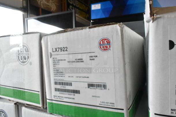 2 BRAND NEW SCRATCH AND DENT! Motors Including Two US Motors LX7922 460/380-420 Volts, US Motors 1412 460 Volt. 2 Times Your Bid! - Image 5 of 5