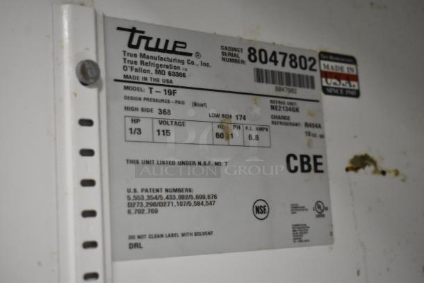True T-19F Stainless Steel Commercial Single Door Reach In Freezer w/ Poly Coated Racks. 115 Volts, 1 Phase. - Image 5 of 5