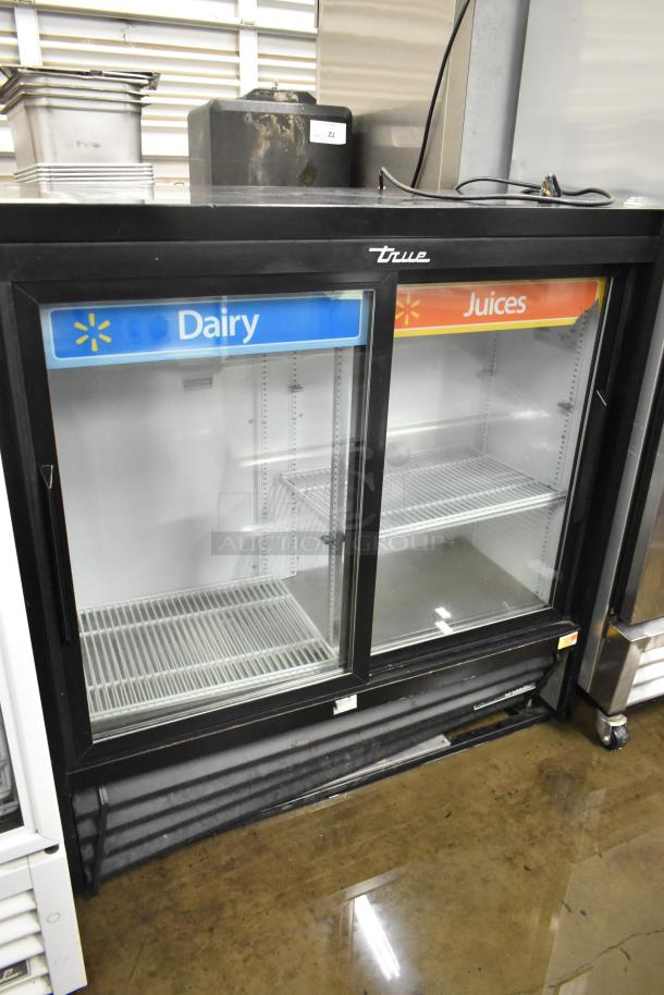 2017 True GDM-41SL-48-HC-LD Metal Commercial 2 Door Reach In Cooler Merchandiser w/ Poly Coated Racks. 115 Volts, 1 Phase. - Image 1 of 7