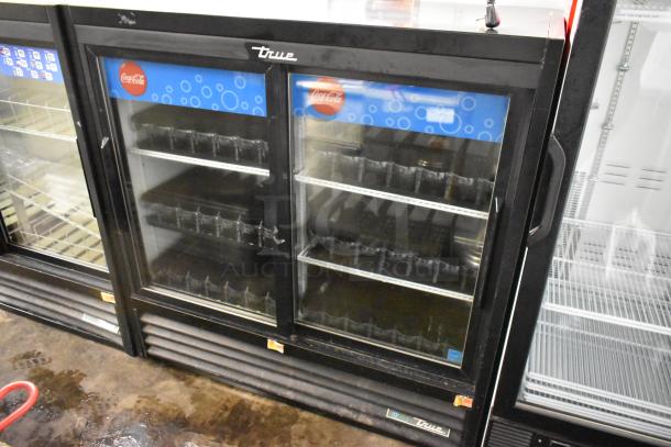 2018 True GDM-41SL-48-HC-LD Metal Commercial 2 Door Reach In Cooler Merchandiser w/ Poly Coated Racks. 115 Volts, 1 Phase. - Image 1 of 6