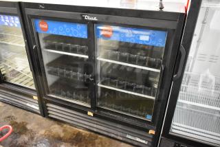 2018 True GDM-41SL-48-HC-LD Metal Commercial 2 Door Reach In Cooler Merchandiser w/ Poly Coated Racks. 115 Volts, 1 Phase. - Item #1193969