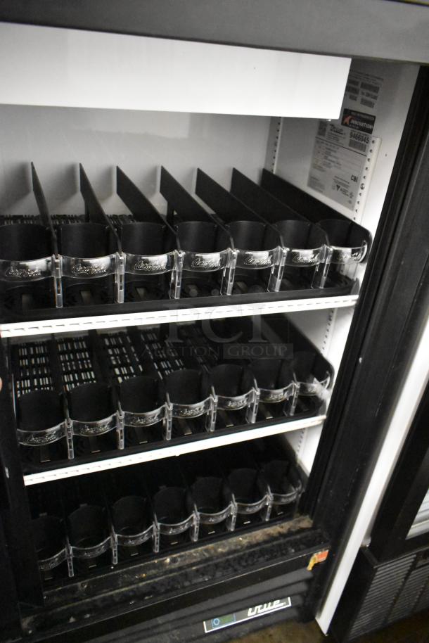 2018 True GDM-41SL-48-HC-LD Metal Commercial 2 Door Reach In Cooler Merchandiser w/ Poly Coated Racks. 115 Volts, 1 Phase. - Image 3 of 6
