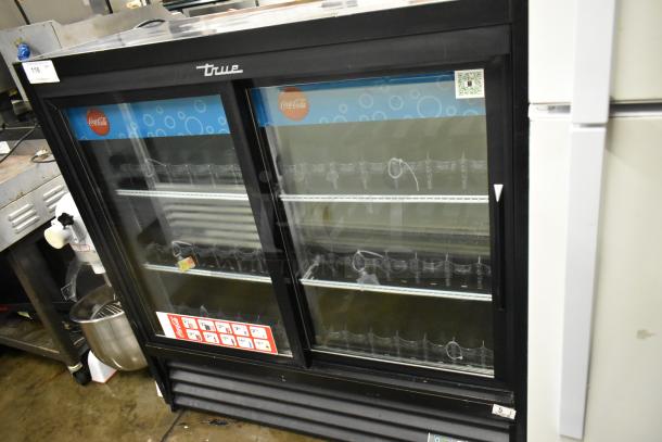 2017 True GDM-41SL-48-HC-LD Metal Commercial 2 Door Reach In Cooler Merchandiser w/ Poly Coated Racks. 115 Volts, 1 Phase. - Image 2 of 7