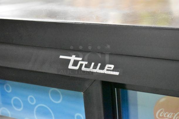 2017 True GDM-41SL-48-HC-LD Metal Commercial 2 Door Reach In Cooler Merchandiser w/ Poly Coated Racks. 115 Volts, 1 Phase. - Image 3 of 7
