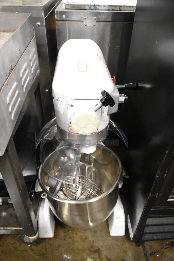 2019 HL-B20M Metal Commercial Countertop 20 Quart Planetary Dough Mixer w/ Mixing Bowl, Bowl Guard, Paddle and Whisk Attachments. 110 Volts, 1 Phase. - Image 2 of 9