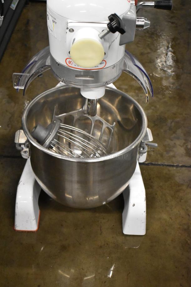 2019 HL-B20M Metal Commercial Countertop 20 Quart Planetary Dough Mixer w/ Mixing Bowl, Bowl Guard, Paddle and Whisk Attachments. 110 Volts, 1 Phase. - Image 5 of 9