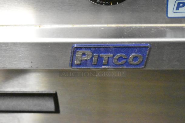 2021 Pitco Frialator E35 Stainless Steel Commercial Floor Style Electric Powered Deep Fat Fryer w/ 1 Metal Fry Basket on Commercial Casters. 208 Volts, 1 Phase. - Image 7 of 11