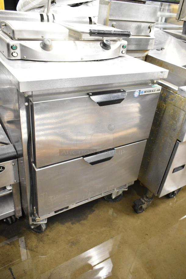 Beverage Air WTRD27AHC-2 Stainless Steel Commercial 2 Drawer Undercounter Cooler on Commercial Casters. 115 Volts, 1 Phase. - Image 1 of 9