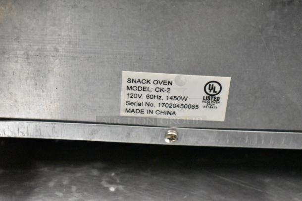 Adcraft CK-2 Stainless Steel Countertop Electric Powered Snack Oven / Pizza Oven. 120 Volts, 1 Phase. - Image 10 of 10