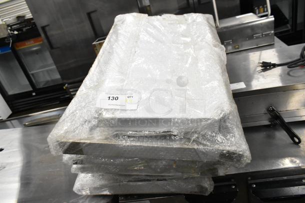 BRAND NEW SCRATCH AND DENT! Stainless Steel Tabletop w/ Under Shelf, Metal Legs and Commercial Casters. - Image 3 of 7