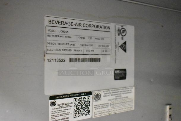 Beverage Air UCR36A Stainless Steel Commercial 2 Door Undercounter Cooler. 115 Volts, 1 Phase. - Image 7 of 7