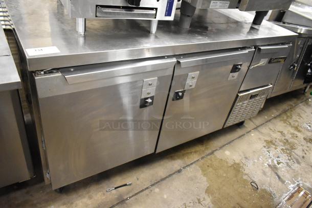 2018 Continental CRA68 Stainless Steel Commercial 3 Door Undercounter Cooler on Commercial Casters. 115 Volts, 1 Phase. - Image 1 of 8