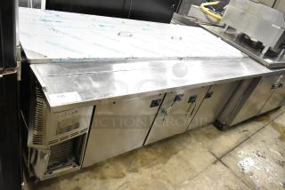Turbo Air JBT-72-N Stainless Steel Commercial Prep Table on Commercial Casters. 115 Volts, 1 Phase. Tested and Powers On But Does Not Get Cold - Item #1193990