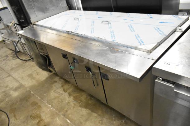 Turbo Air JBT-72-N Stainless Steel Commercial Prep Table on Commercial Casters. 115 Volts, 1 Phase. - Image 2 of 10