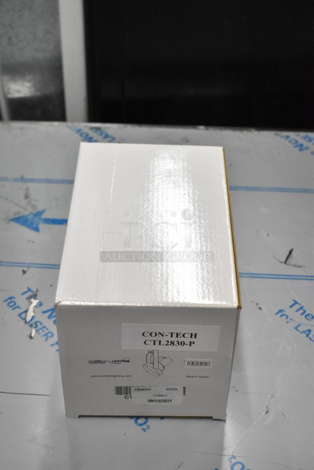 Box of BRAND NEW! Contech Lighting CTL2830-P Front Relamping Gimbal Line Voltage Track Luminaire - Image 4 of 10
