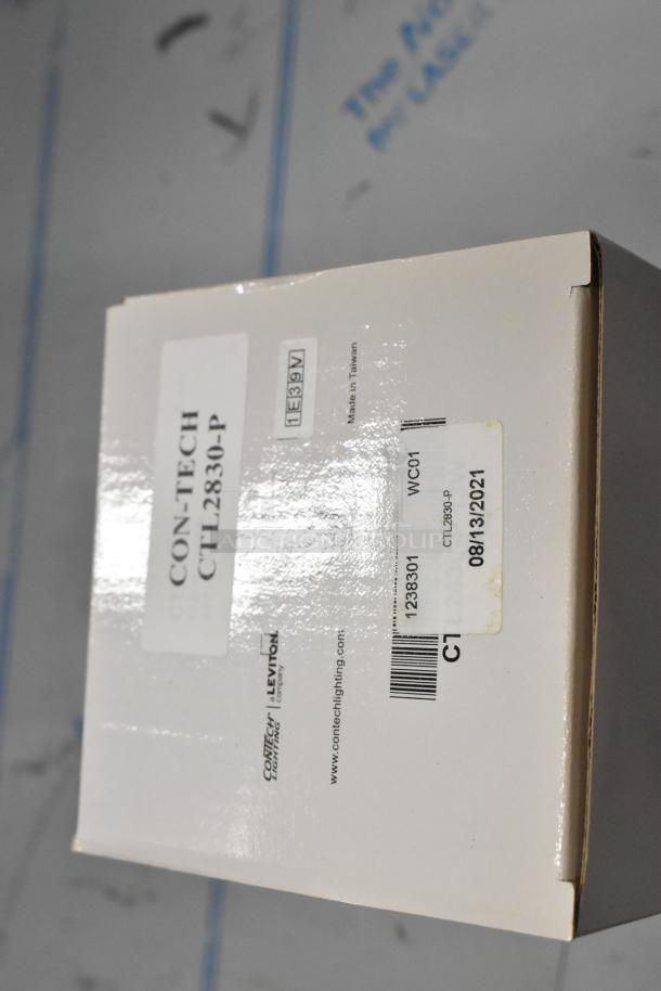 Box of BRAND NEW! Contech Lighting CTL2830-P Front Relamping Gimbal Line Voltage Track Luminaire - Image 9 of 10