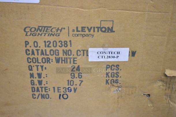 Box of BRAND NEW! Contech Lighting CTL2830-P Front Relamping Gimbal Line Voltage Track Luminaire - Image 10 of 10