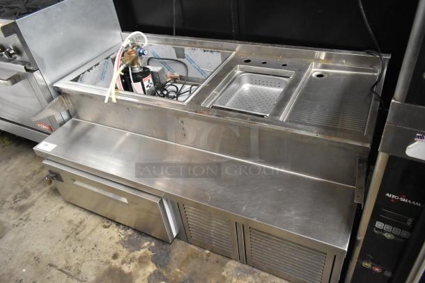 Infinity IOS-60-M Stainless Steel Commercial Prep Table w/ Drawer. 115 Volts, 1 Phase. - Image 2 of 9