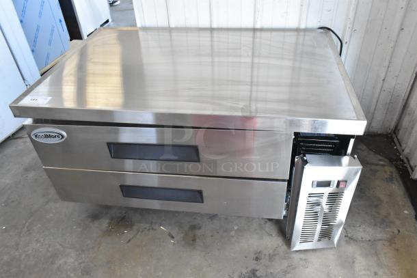 BRAND NEW SCRATCH AND DENT! 2024 KoolMore SY-247054 Stainless Steel Commercial 2 Drawer Chef Base on Commercial Casters. 115 Volts, 1 Phase. - Image 1 of 10